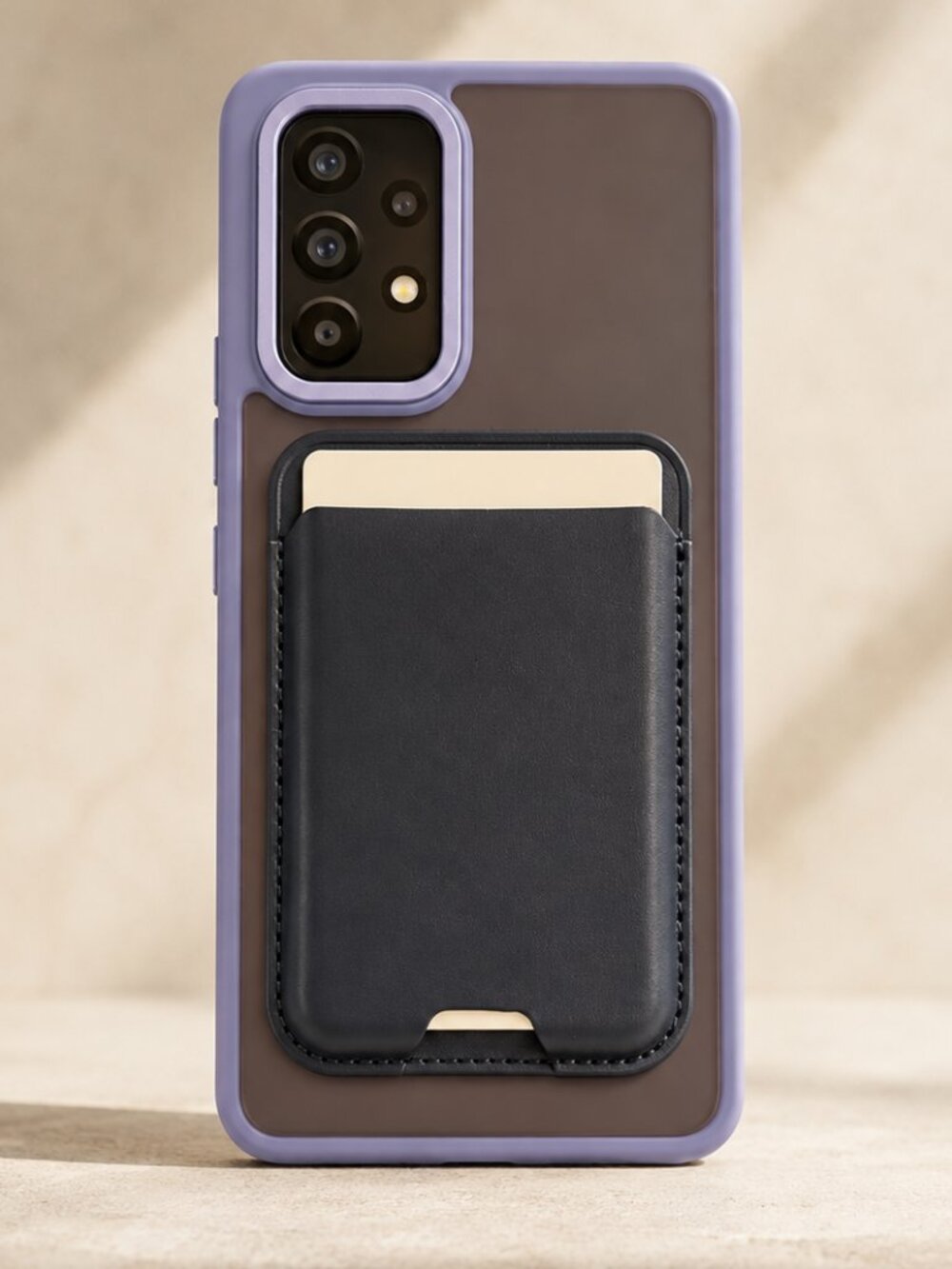 Navy Blue Magnetic Phone Wallet Card Holder Pocket Slim Tech Accessory